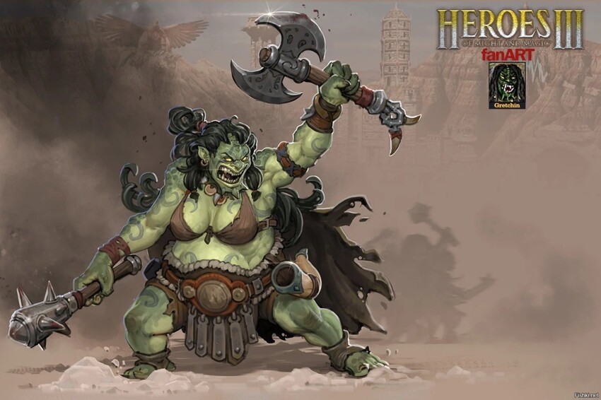 В новой версии "Heroes III" варварка Гретчин признана имбовым героем и запрещ...