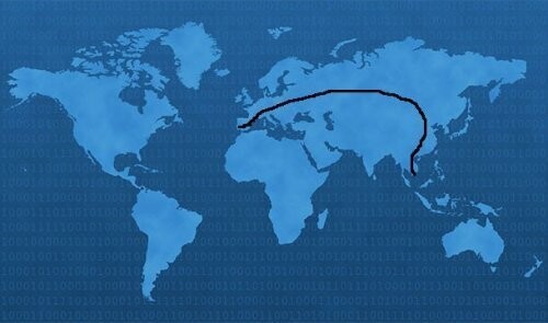 2. Самый длинный возможный непрерывный железнодорожный маршрут, включая пересадки — из Порто (Португалия) в Сайгон (Вьетнам). Его длина составляет 17.000 километров.
