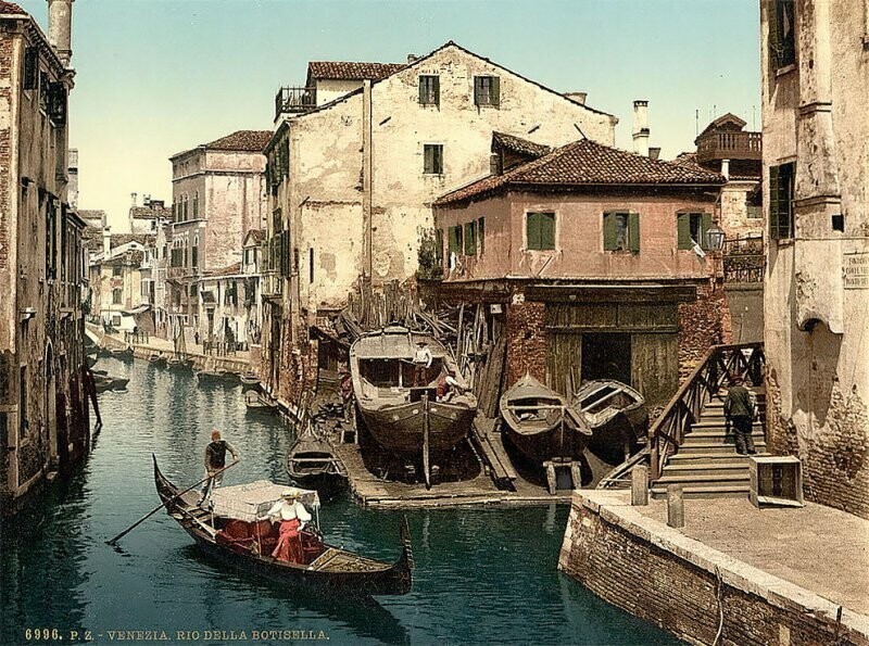 Уникальные цветные фотографии Венеции 1890-х годов