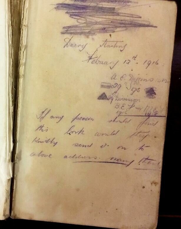 На чердаке был найден дневник солдата Первой мировой войны