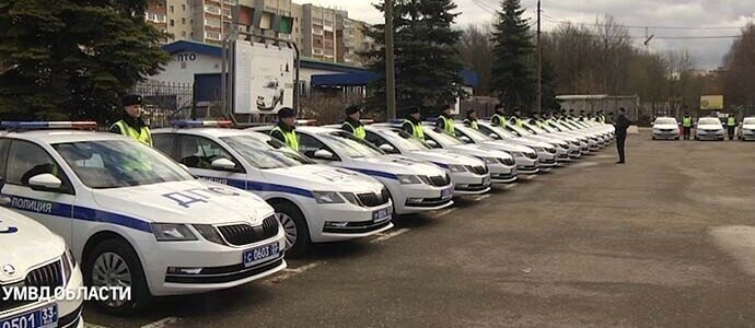 Новые авто для дорожных полицейских