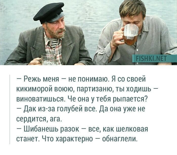 "Любовь и голуби". Любимые фильмы и фразы их героев 