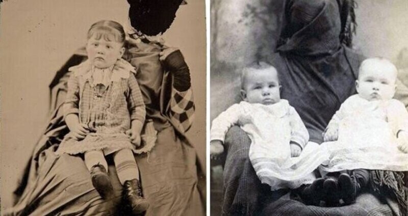 Зачем матери 19 века прятались на фото за своими детьми