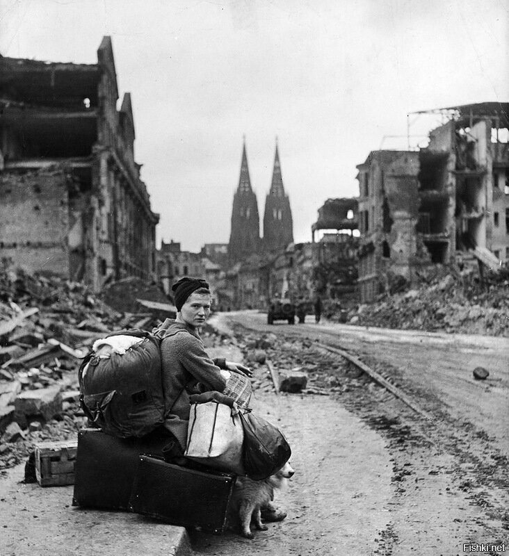 Кельн, Германия, 1945 - фото Джон Флора