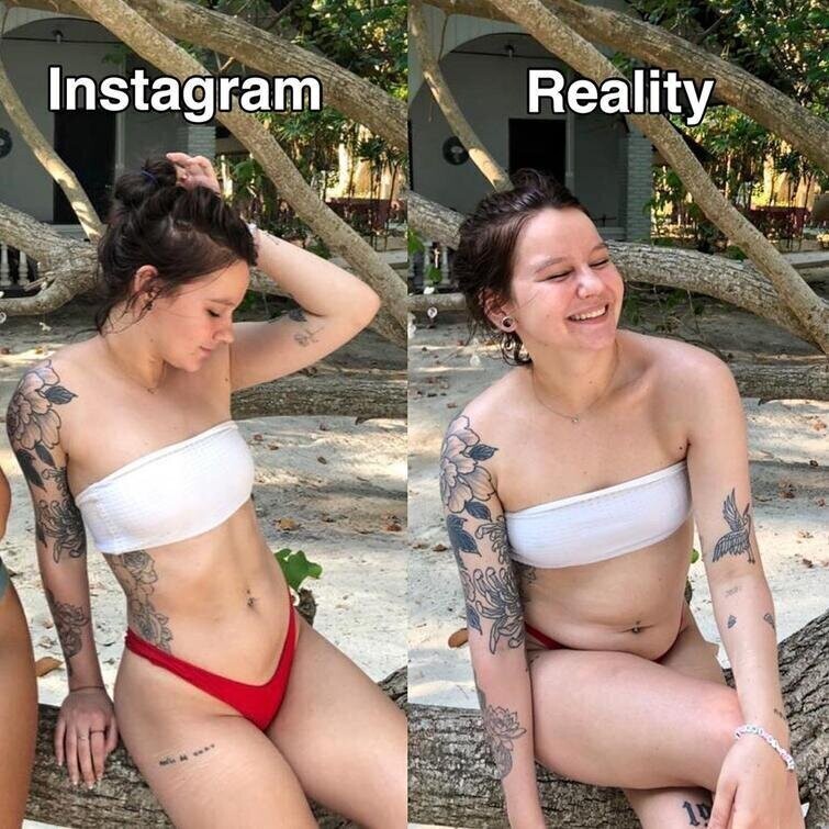 Инстаграм* против реальности: фото, доказывающие, что соцсети полны обмана