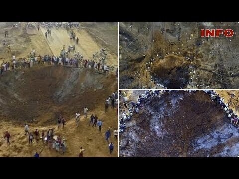 В Нигерии упал метеорит. После взрыва образовалась огромная воронка 