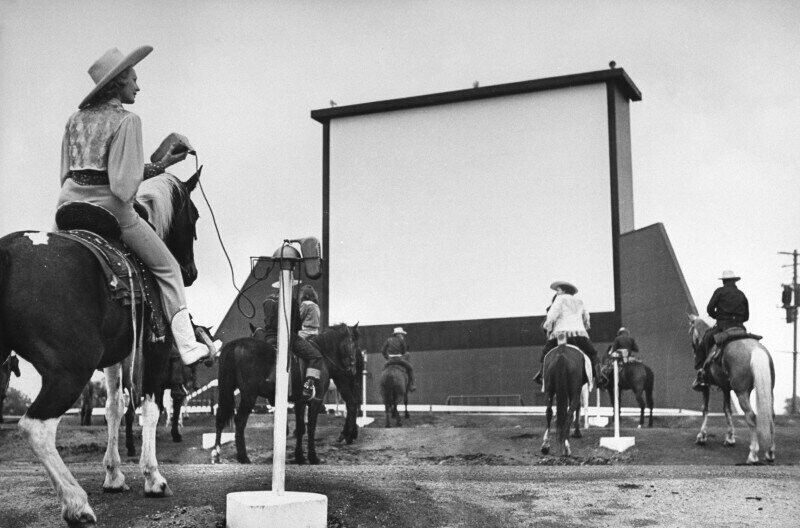Конный кинотеатр, 1949 год.