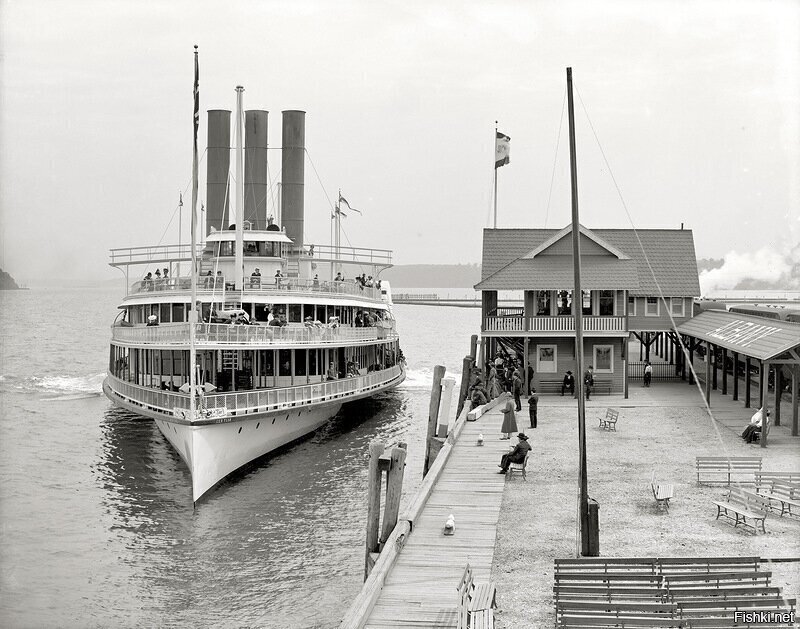 Круиз на пароходе по реке Гудзон, 1906 г