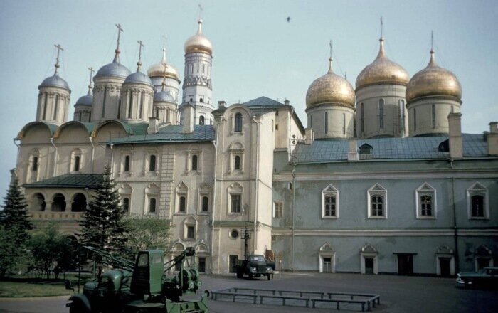 Собор Двенадцати Апостолов в Кремле. СССР, Москва, 1959 год.