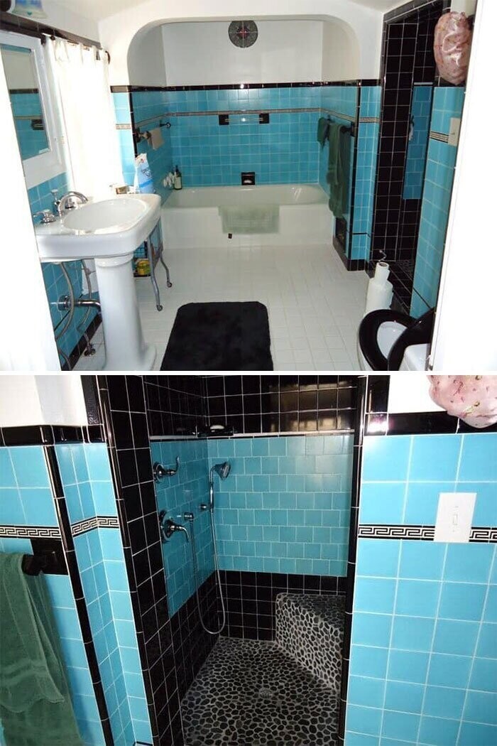 "Ванная комната с дизайном 1929 года в квартире моей мамы"
