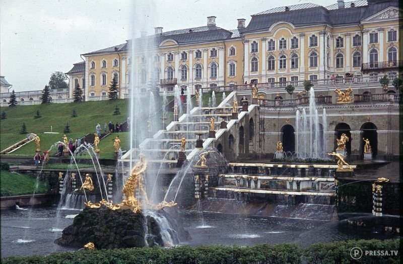 Петергофский дворец Большой каскад, 1963