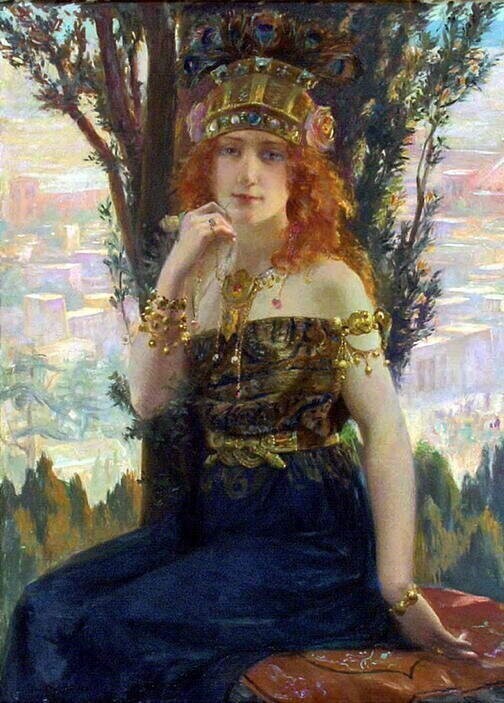 Елена Троянская. Худ. Gaston Brussiere (1895)