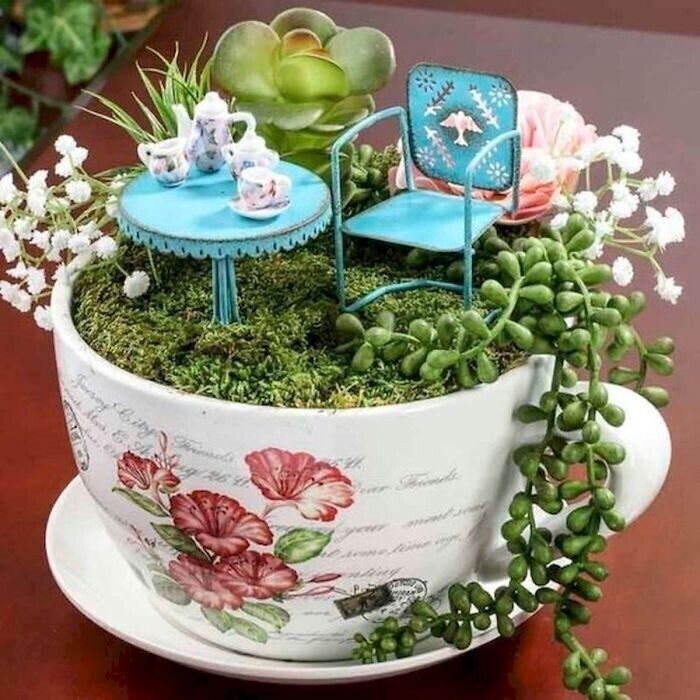 Ближе к природе: сад в чайной чашке