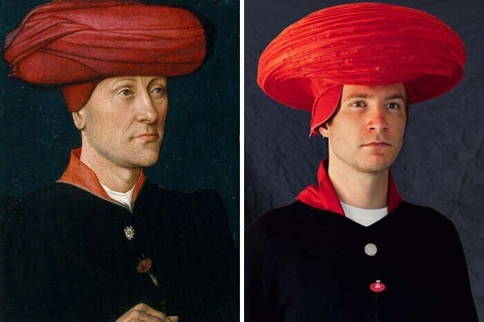 13.  "Портрет мужчины в тюрбане" - неизвестный нидерландский живописец