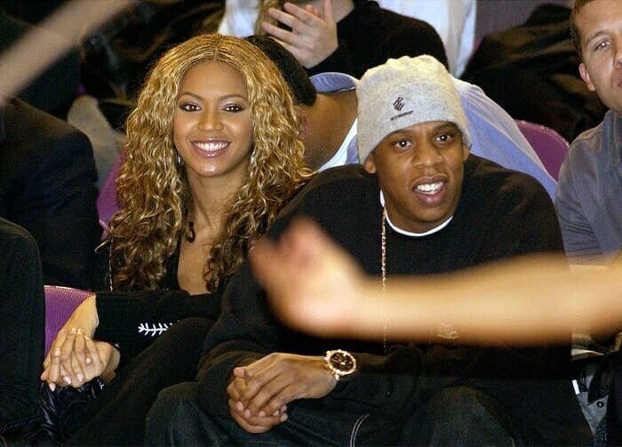 1. Jay-Z и Бейонсе в 2002 году, когда они только начали встречаться