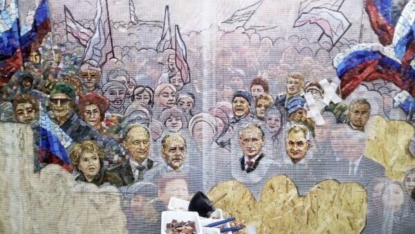 Мозаика с Путиным и надписью «Крым наш» появится на храме вооружённых сил РФ