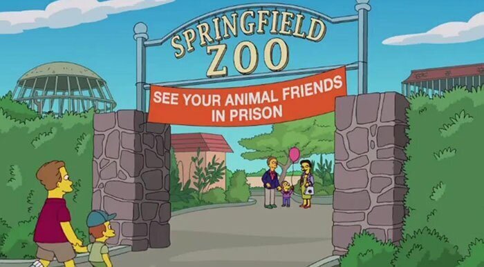 "Спрингфилдский зоопарк. Посмотри на любимую зверушку в тюрьме!"