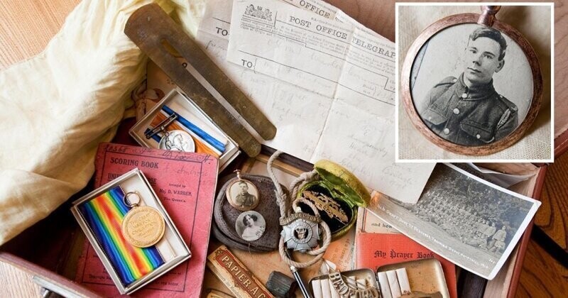 Замороженный во времени: чемодан с личными вещами солдата Первой мировой войны