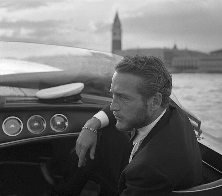  Американский актер Пол Ньюман в Венеции (1963)