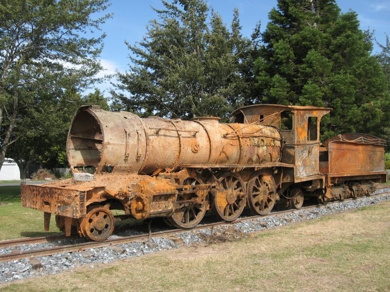 В Новой Зеландии нашли паровоз 1885 года выпуска, пролежавший в русле реки 93 года