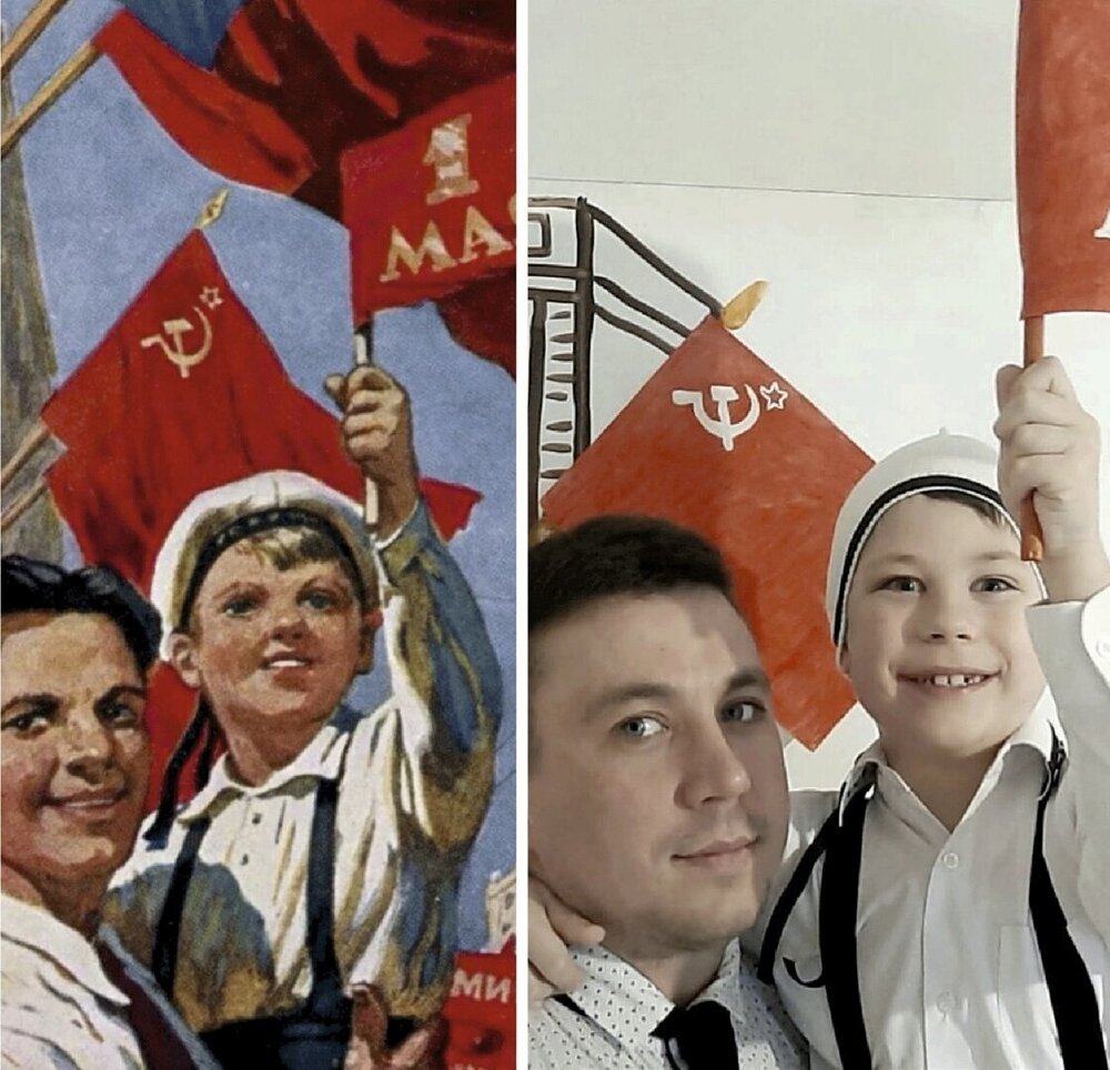 Первомай открытки СССР