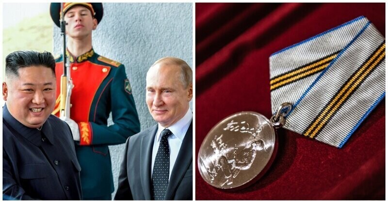 Мое почтенье: Владимир Путин наградил Ким Чен Ына медалью