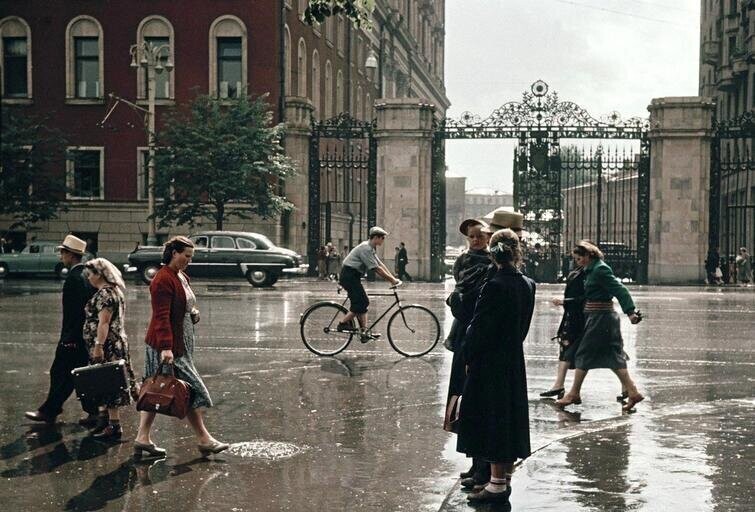 Москва после дождя, 1950-е