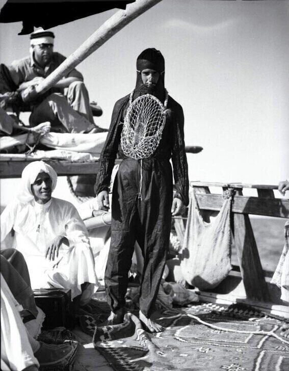 Ныряльщик за жемчугом, 1935 год, Эль–Джубайль, Саудовская Аравия