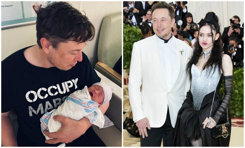 Назвать сына именем отца. Илон Маск и Граймс сын. Илон Маск и Граймс ребенок. Граймс певица и Илон и ребенок.