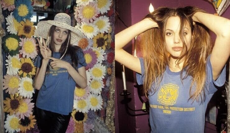 Совсем другая Анджелина Джоли: редкие фото 90-х и начала 2000-х
