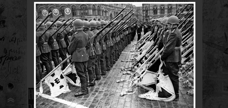 9 мая зрители увидят уникальную 3-х часовую запись парада Победы 1945 года