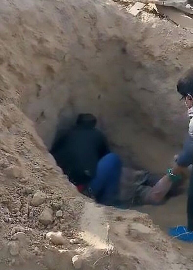 Заживо погребённую успели спасти после трех дней могильной тьмы: видео