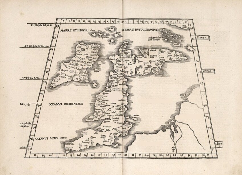Таким образом картогрфы отображали эти земли в XVI веке