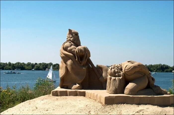Эпичные скульптуры из песка, достойные места в музее