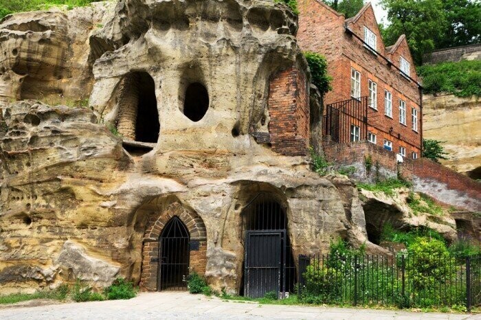Пещеры в Ноттингеме, Великобритания