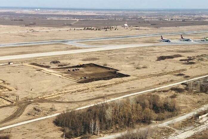 Ход реконструкции аэропортового комплекса «Толмачёво» в Новосибирске. Май 2020