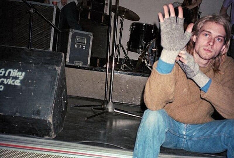 Курт Кобейн в Piper Club, Рим, 1989.