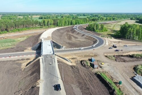 На обходе Мариинска в Кемеровской области открыли рабочее движение по одной из двух развязок