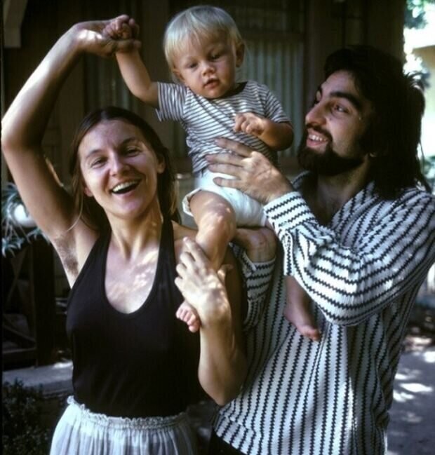 Леонардо Ди Каприо с родителями, 1976 год, США