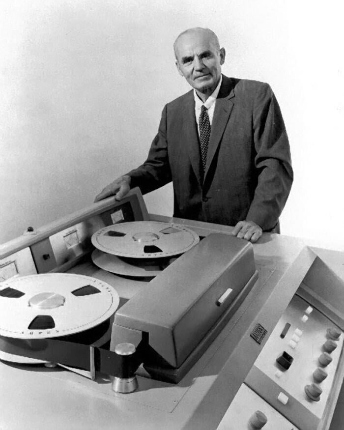 А.М. Понятов и первый в мире коммерческий видеомагнитофон VRX–1000, 1956 год