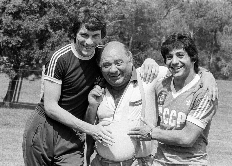 Ринат Дасаев, Евгений Леонов и Хорен Оганесян, июнь 1982 года, Испания