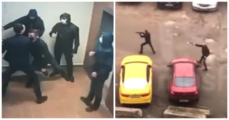 Задержание мужчин, устроивших перестрелку в Москве