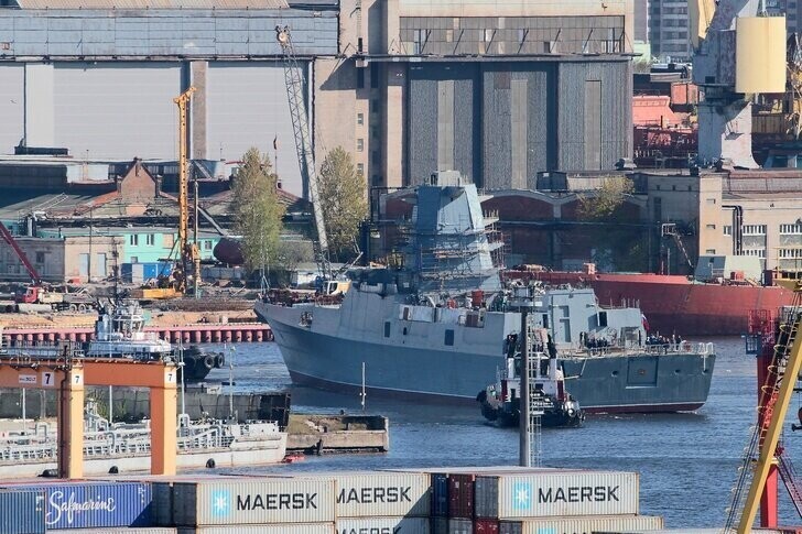 Северная верфь спустила на воду фрегат «Адмирал Головко», первый с полностью российской ГТУ
