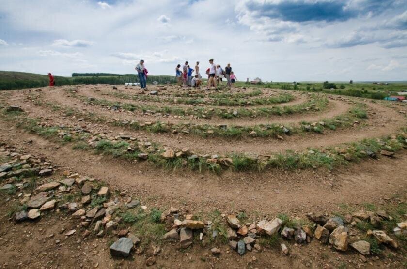 Остатки древнего города Аркаим в Челябинской области