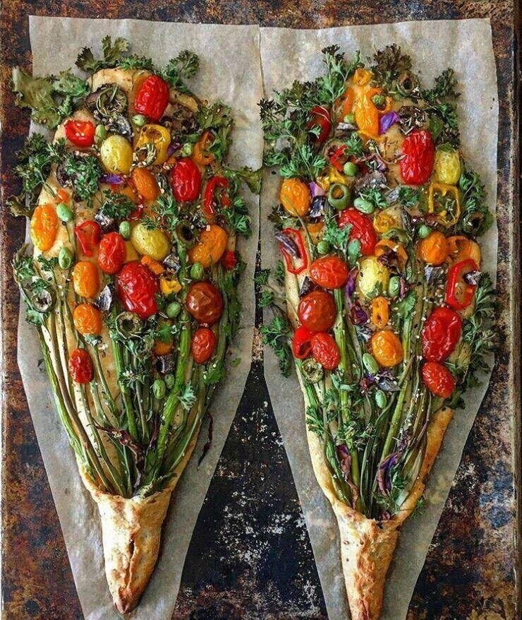 Безумно красивый хлеб с овощами