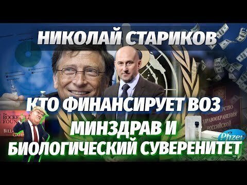 Николай Стариков: кто финансирует ВОЗ, Минздрав и биологический суверенитет 