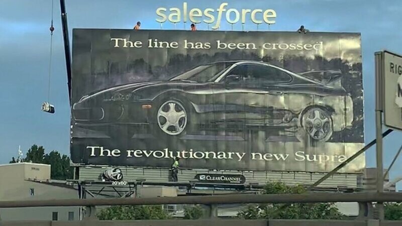 В Сан-Франциско 27 лет висит билборд с рекламой Toyota Supra