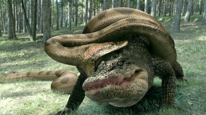 Как змеи едят животных, что в 3-4 раза шире их челюсти?