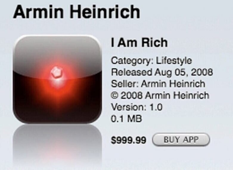 Самое дорогое приложение в iTunes — $999.99