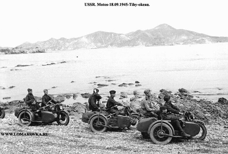 Ленд-лиз в строю. Мотоциклы Harley-Davidson WLA в Красной армии; ~ 1943-1945-й гг